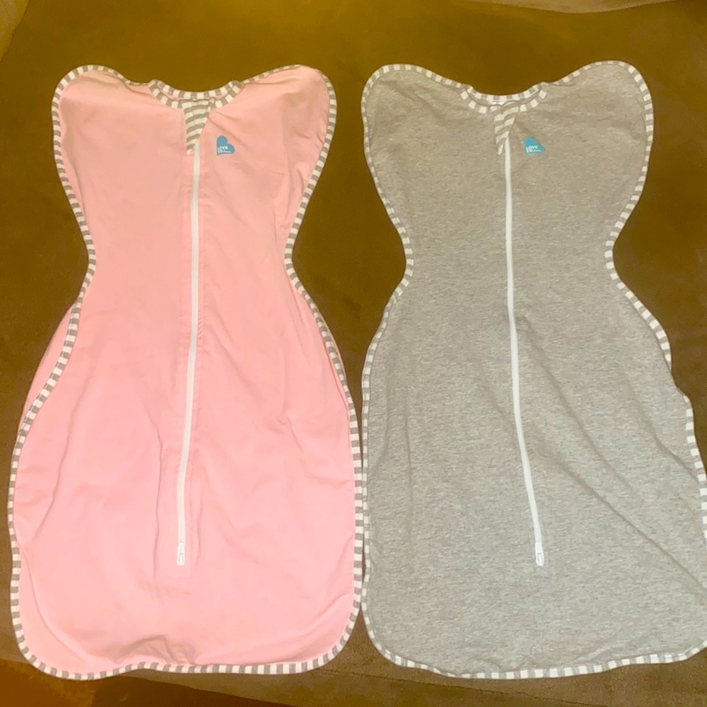 2 NWOT “love to dream” swaddlers